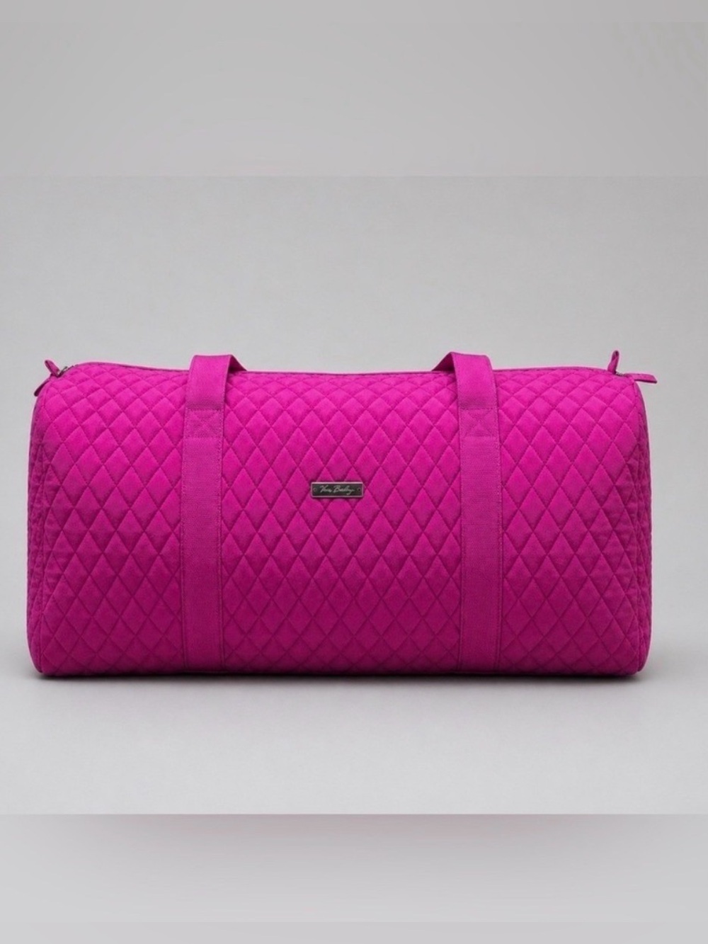 Vera Bradley XXL HILO MEADOW Quilted Fuchsia Travel Duffle Bag